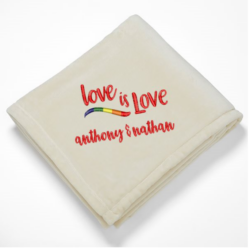 Personalized Love is Love Fleece Blanket (50 x 60)