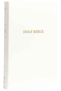 KJV, Gift and Award Bible, Imitation Leather, White, Red Letter Edition