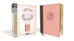 NIV, Journal the Word Bible for Women, Leathersoft, Pink, Red Letter Edition, Comfort Print: 500+ Prompts to Encourage Journaling and Reflection