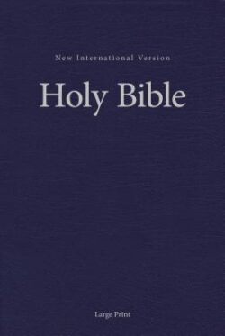NIV, Pew and Worship Bible, Large Print, Hardcover, Blue