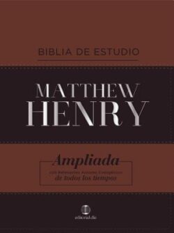 Rvr Biblia de Estudio Matthew Henry, Leathersoft, Cl?sica