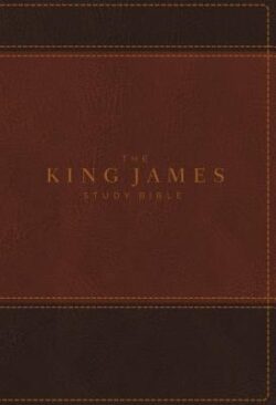 The King James Study Bible, Imitation Leather, Brown, Indexed, Full-Color Edition