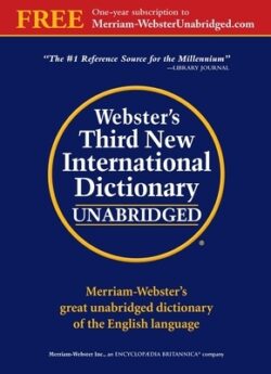 Webster's Third New International Dictionary [With Access Code]