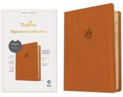 NLT Personal Size Giant Print Bible, Filament-Enabled Edition (Leatherlike, Classic Tan, Red Letter): Dayspring Signature Collection