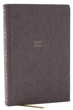 KJV Holy Bible: Paragraph-Style Large Print Thinline with 43,000 Cross References, Gray Hardcover, Red Letter, Comfort Print: King James Version