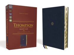 Nkjv, Thompson Chain-Reference Bible, Handy Size, Leathersoft, Navy, Red Letter, Thumb Indexed, Comfort Print