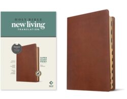 NLT Super Giant Print Bible, Filament-Enabled Edition (Leatherlike, Brown, Indexed, Red Letter)