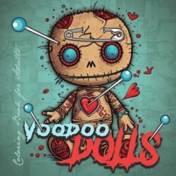 Voodoo Dolls Coloring Book for Adults: Voodoo Dolls Coloring Book for adults Creepy Dolls Coloring Book grayscale horror dolls voodoo coloring book go