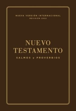 Nvi, Nuevo Testamento de Bolsillo, Con Salmos Y Proverbios, Revisi?n 2022, Leatherflex, Caf?