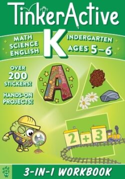 Tinkeractive Kindergarten 3-In-1 Workbook: Math, Science, English Language Arts
