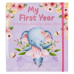 With Love My First Year a Memory Book for Baby Girls Purple Keepsake Photo Book