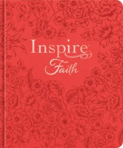Inspire Faith Bible NLT (Hardcover Leatherlike, Coral Blooms, Filament Enabled): The Bible for Coloring & Creative Journaling