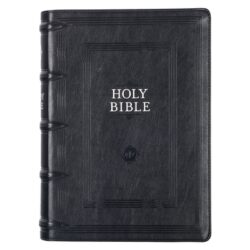 KJV Study Bible, Standard Print Faux Leather - Thumb Index, King James Version Holy Bible, Black