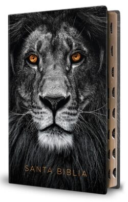 Biblia Reina Valera 1960 Letra Grande. Biblia Le?n S?mil Piel ?ndice / Spanish B Ible Rvr 1960 Handy Size Large Print Imitation Leather Lion of Judah