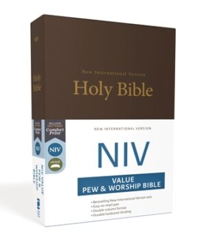NIV, Value Pew and Worship Bible, Hardcover, Brown