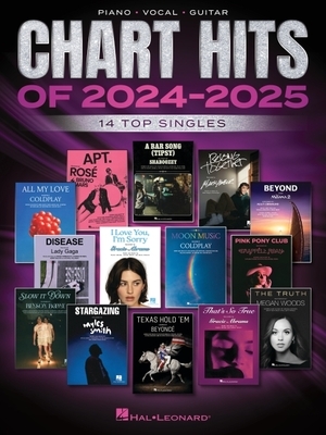 Chart Hits of 2024-2025: 14 Top Singles Arranged for Piano, Voice, and Guitar Chords and Frames