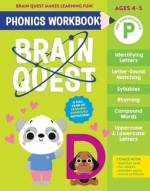 Brain Quest Phonics Workbook: Pre-Kindergarten: Volume 1