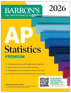 AP Statistics Premium, 2026: Prep Book with 9 Practice Tests + Comprehensive Review + Online Practice
