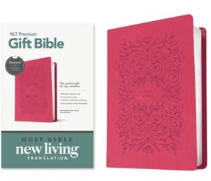 Premium Gift Bible Nlt, Filament Enabled (Leatherlike, Very Berry Pink Vines, Red Letter)