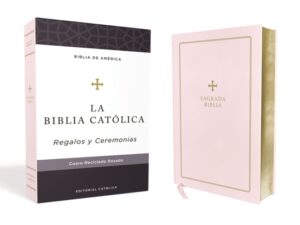 Biblia Cat?lica, Regalos Y Ceremonias, Piel Reciclada, Rosado, Comfort Print
