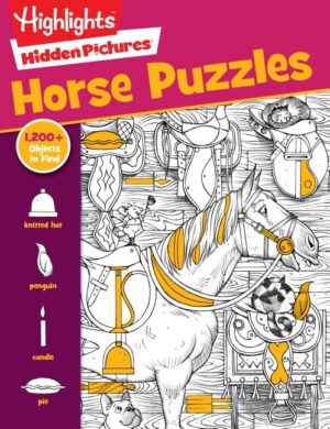 Horse Puzzles: A Hidden Pictures Activity Book for Kids 6 and Up Who Love Horses, Search-And- Find Fun with Hidden Objects and Horse-Themed Challenges
