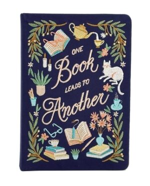 Book Lover's Embroidered Journal