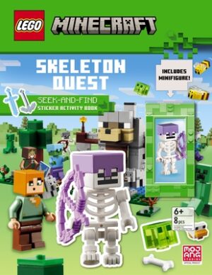 Skeleton Quest (Lego Minecraft): A Seek & Find Sticker Activity Book