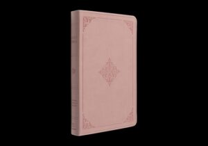 ESV Large Print Value Thinline Bible (Trutone, Blush Rose, Fleur-De-Lis Design)