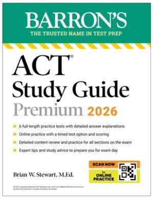 ACT Study Guide Premium, 2026: 6 Practice Tests + Comprehensive Review + Online Practice for the New Enhanced ACT