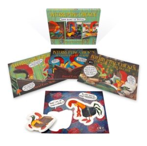 Interrupting Chicken: Three Books for Bedtime: (Box Set of Three Playful Picture Books with Two Press-Out Characters for Interactive Reading Fun for K