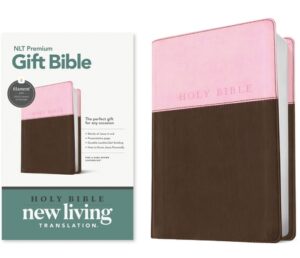 Premium Gift Bible Nlt, Filament Enabled, Tutone (Leatherlike, Pink/Dark Brown, Red Letter)