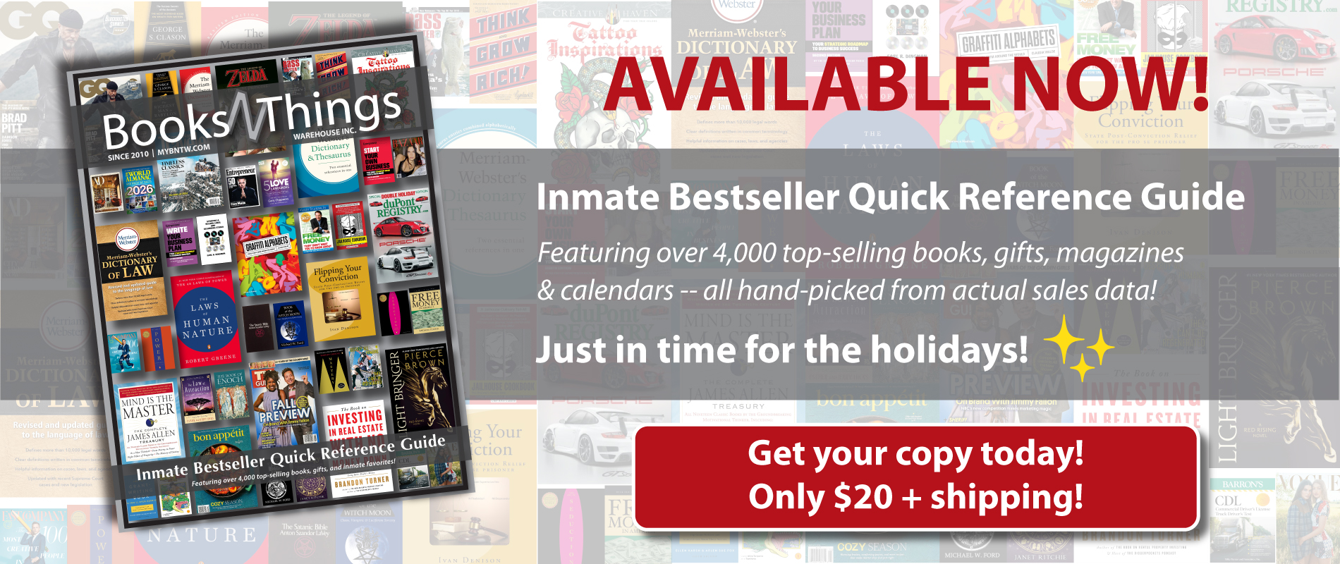 Inmate Bestseller Quick Reference Guide