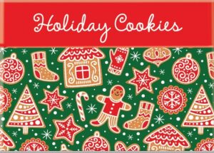 Holiday Cookies - Recipe Card Collection Tin 72 Recipe Cards + 28 Blank Recipe Cards to Write Your Own Recipes + 5 Tabbed Section Dividers
