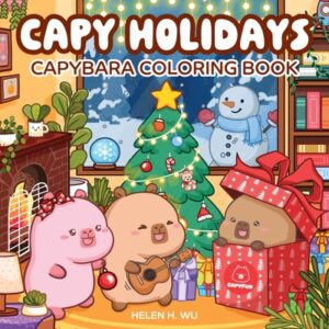 Capy Holidays: Capybara Coloring Book