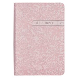 KJV Bible Pocket Faux Leather, Pink