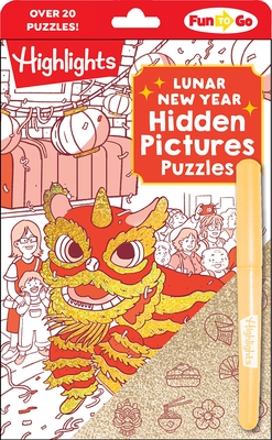 Lunar New Year Hidden Pictures Puzzles: Festive Lunar New Year Book for Kids Featuring Over 300 Objects to Find, Gold Stickers and Hands-On Lunar New