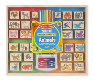 Deluxe Wooden Stamp Set - Animals