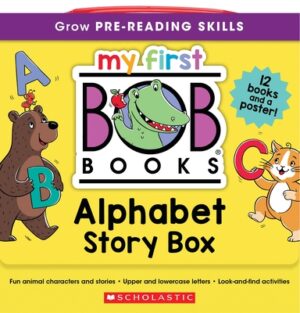 My First Bob Books - Alphabet Story Box Phonics, Letter Sounds, Ages 3 and Up, Pre-K (Reading Readiness)