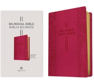 Bilingual Bible / Biblia Biling?e Nlt/Ntv (Leatherlike, Pink Rose)