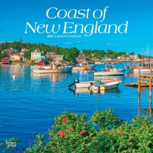 Coast of New England 2027 12 X 24 Inch (Hanging) Monthly Square Wall Calendar Plastic-Free