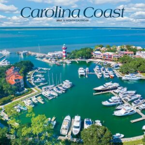 Carolina Coast 2027 12 X 24 Inch (Hanging) Monthly Square Wall Calendar Plastic-Free