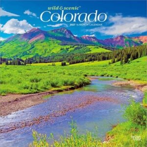 Colorado Wild & Scenic 2027 12 X 24 Inch (Hanging) Monthly Square Wall Calendar Plastic-Free