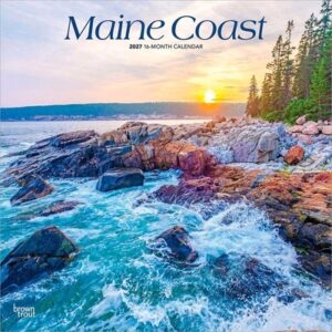 Maine Coast 2027 12 X 24 Inch (Hanging) Monthly Square Wall Calendar Plastic-Free
