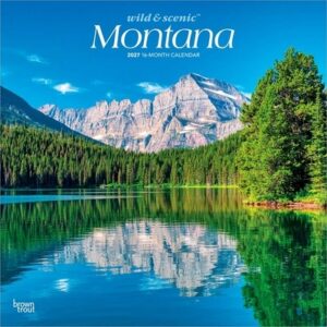 Montana Wild & Scenic 2027 12 X 24 Inch (Hanging) Monthly Square Wall Calendar Plastic-Free