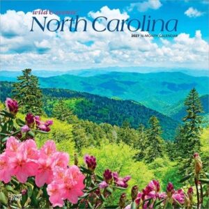 North Carolina Wild & Scenic 2027 12 X 24 Inch (Hanging) Monthly Square Wall Calendar Plastic-Free
