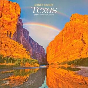 Texas Wild & Scenic 2027 12 X 24 Inch (Hanging) Monthly Square Wall Calendar Plastic-Free