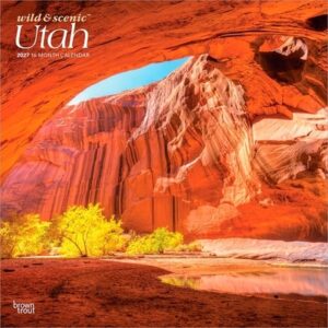 Utah Wild & Scenic 2027 12 X 24 Inch (Hanging) Monthly Square Wall Calendar Plastic-Free
