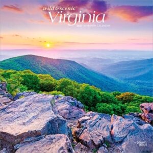 Virginia Wild & Scenic 2027 12 X 24 Inch (Hanging) Monthly Square Wall Calendar Plastic-Free