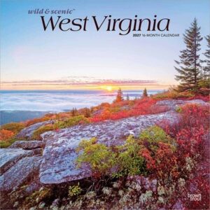 West Virginia Wild & Scenic 2027 12 X 24 Inch (Hanging) Monthly Square Wall Calendar Plastic-Free