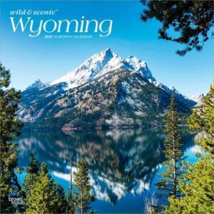 Wyoming Wild & Scenic 2027 12 X 24 Inch (Hanging) Monthly Square Wall Calendar Plastic-Free